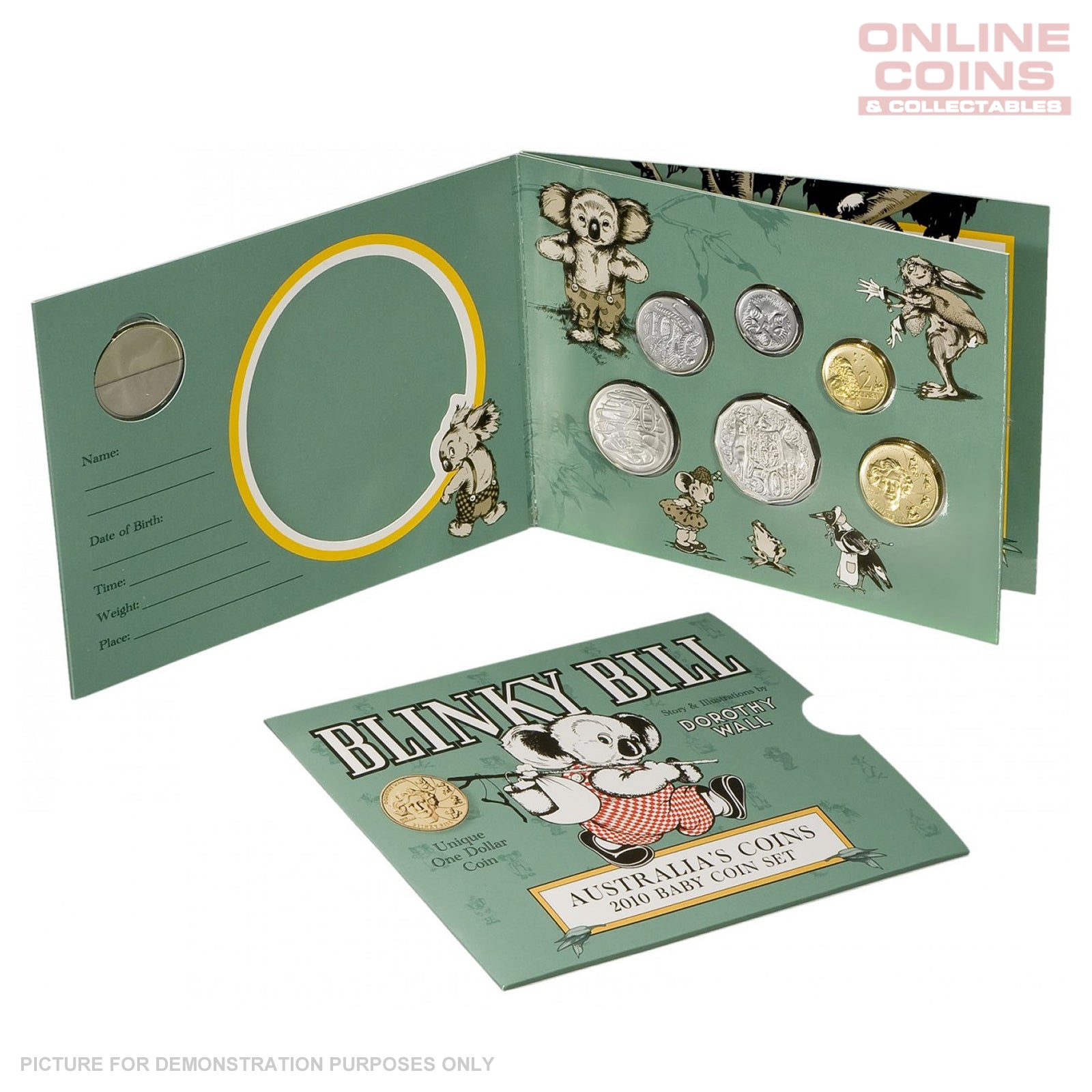 2010 Royal Australian Mint Uncirculated Baby Coin Set - Blinky Bill